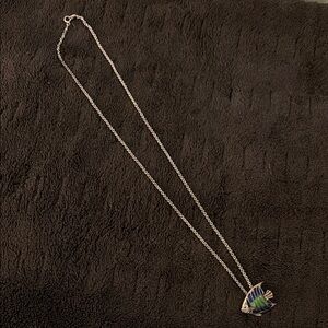 Silver Fish Pendant Necklace